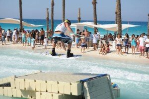 Rusty Malinoski takes on the huge obstacle