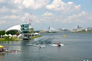 Birds Eye View Of Beautiful Putrajaya World Cup Venue