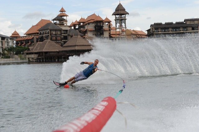 Ty Openlander testing the Putrajaya Slalom Course