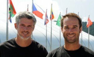 First arrivals Jumpers Scot Ellis & Mark Lane